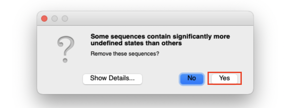 Remove samples with missing data